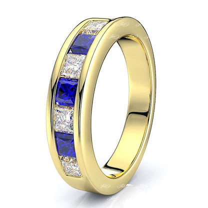 Yellow Diamond and Blue Sapphire