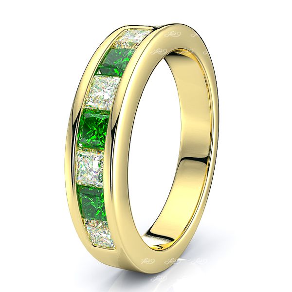 Yellow Diamond and Emerald