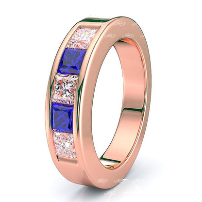 Rose Diamond and Blue Sapphire