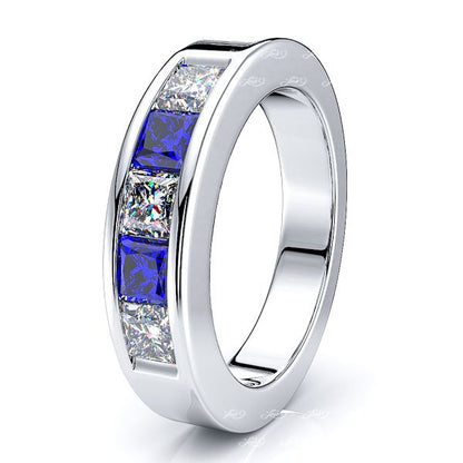 White Diamond and Blue Sapphire