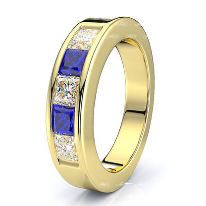 Yellow Diamond and Blue Sapphire