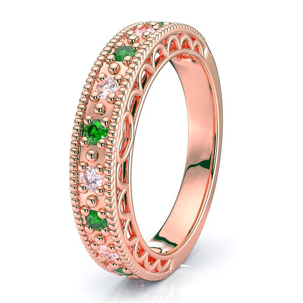 Rose Diamond and Emerald