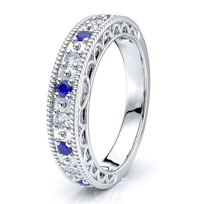White Diamond and Blue Sapphire