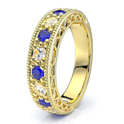 Yellow Diamond and Blue Sapphire
