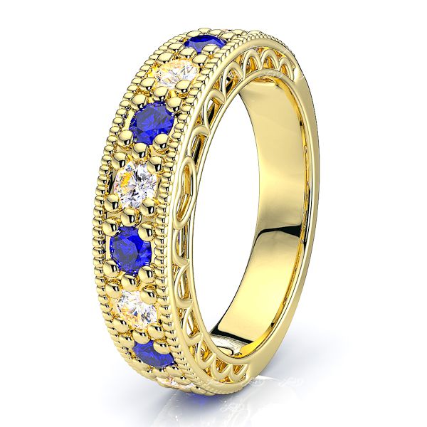 Yellow Diamond and Blue Sapphire