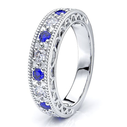 White Diamond and Blue Sapphire
