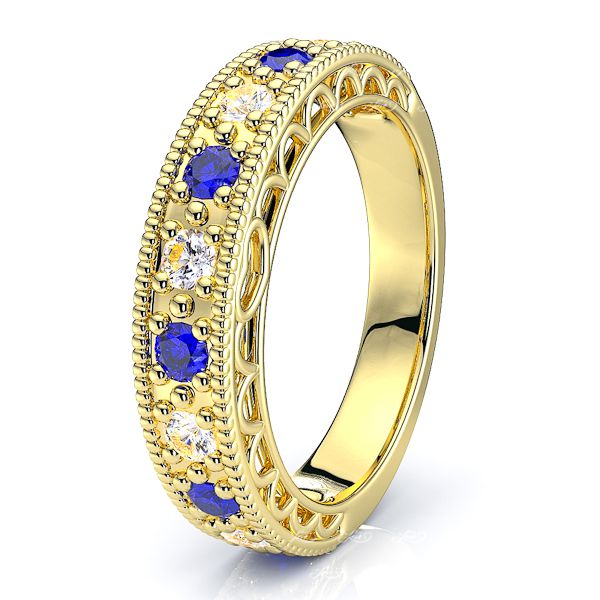 Yellow Diamond and Blue Sapphire