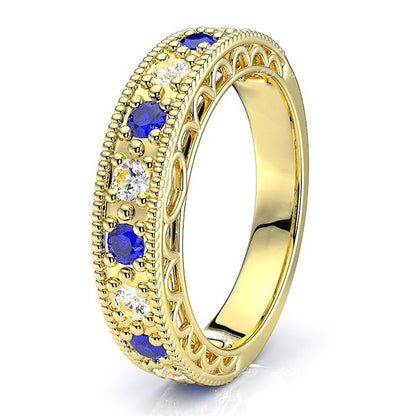 Yellow Diamond and Blue Sapphire