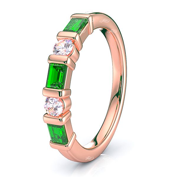 Rose Diamond and Emerald