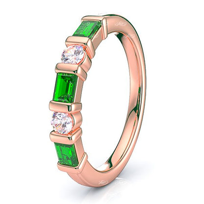 Rose Diamond and Emerald