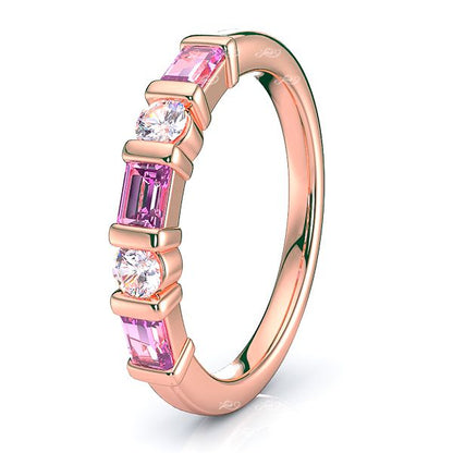 Rose Diamond and Pink Sapphire