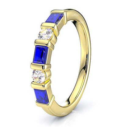 Yellow Diamond and Blue Sapphire