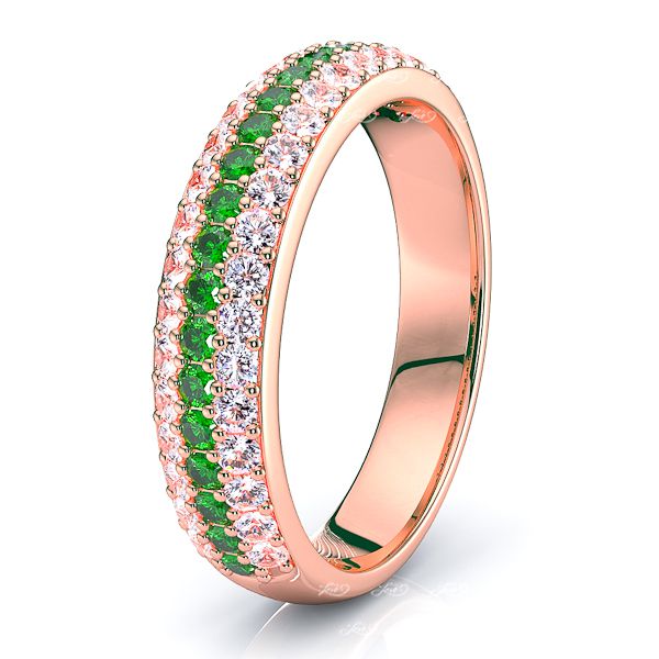 Rose Diamond and Emerald