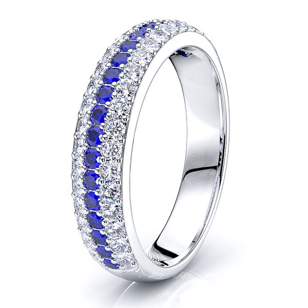 White Diamond and Blue Sapphire