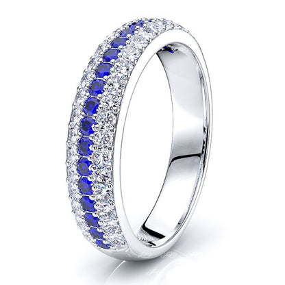 White Diamond and Blue Sapphire