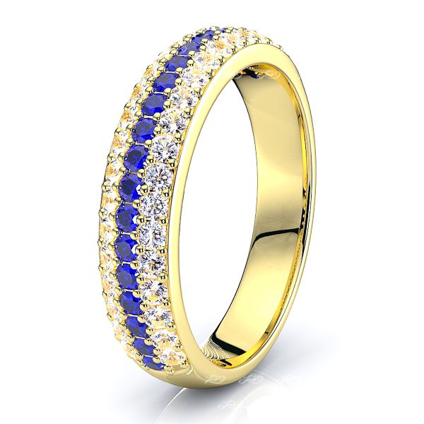 Yellow Diamond and Blue Sapphire