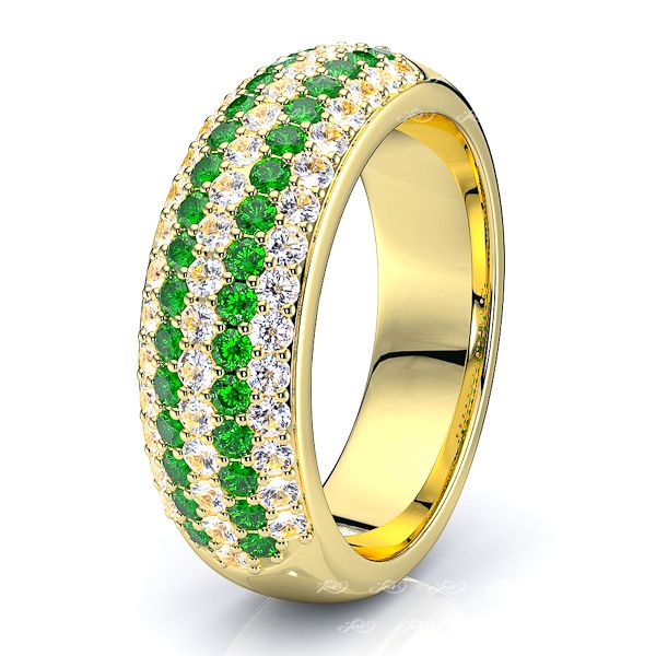 Yellow Diamond and Emerald