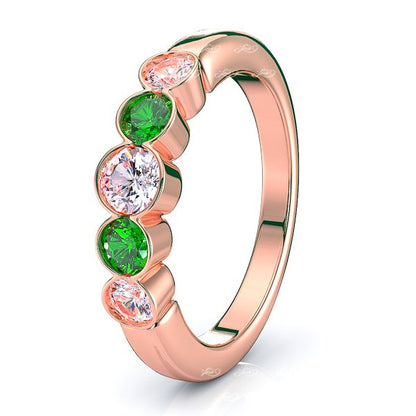 Rose Diamond and Emerald