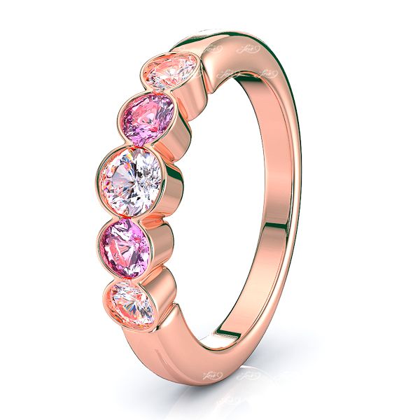 Rose Diamond and Pink Sapphire