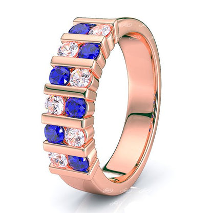 Rose Diamond and Blue Sapphire