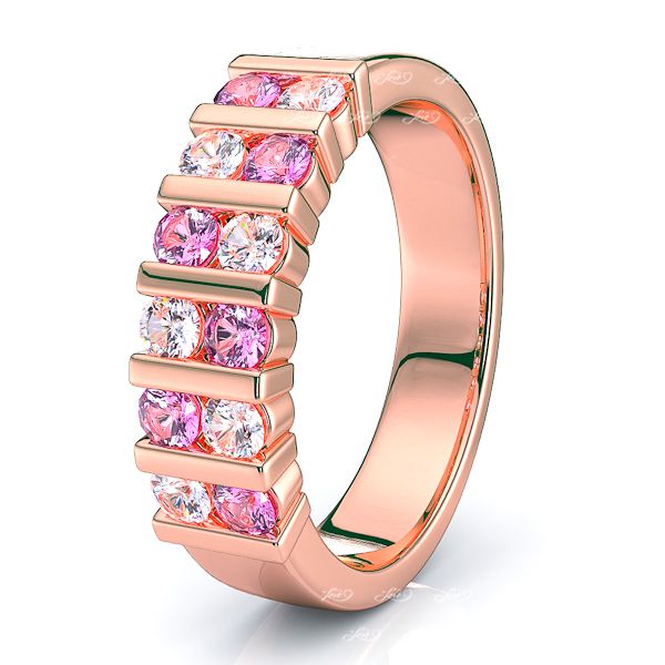 Rose Diamond and Pink Sapphire