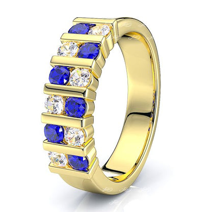 Yellow Diamond and Blue Sapphire