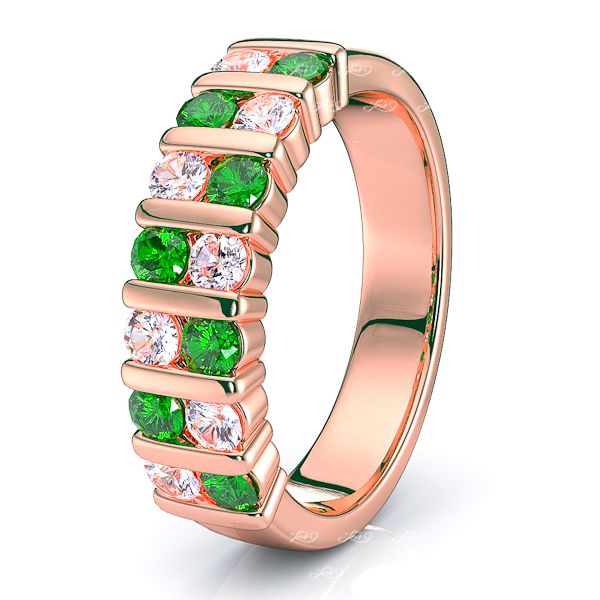 Rose Diamond and Emerald