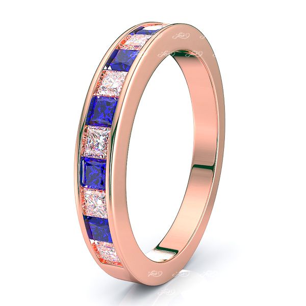 Rose Diamond and Blue Sapphire