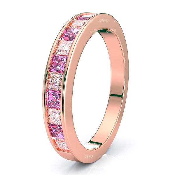 Rose Diamond and Pink Sapphire