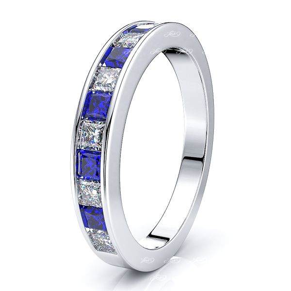 White Diamond and Blue Sapphire