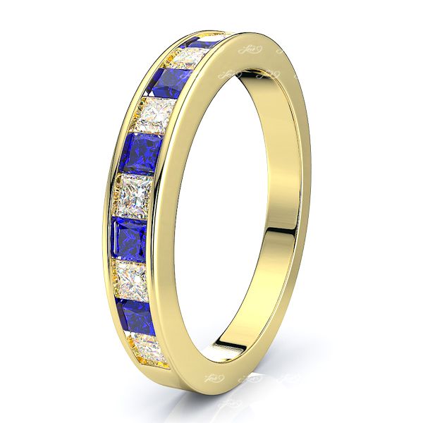 Yellow Diamond and Blue Sapphire