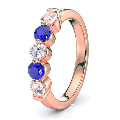 Rose Diamond and Blue Sapphire