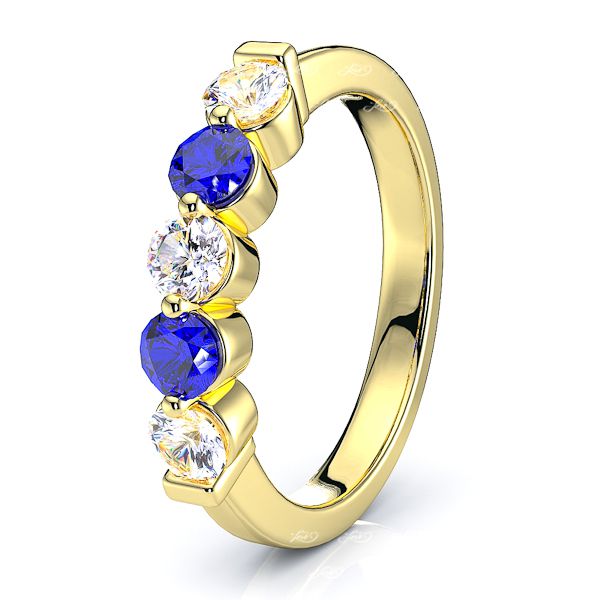 Yellow Diamond and Blue Sapphire