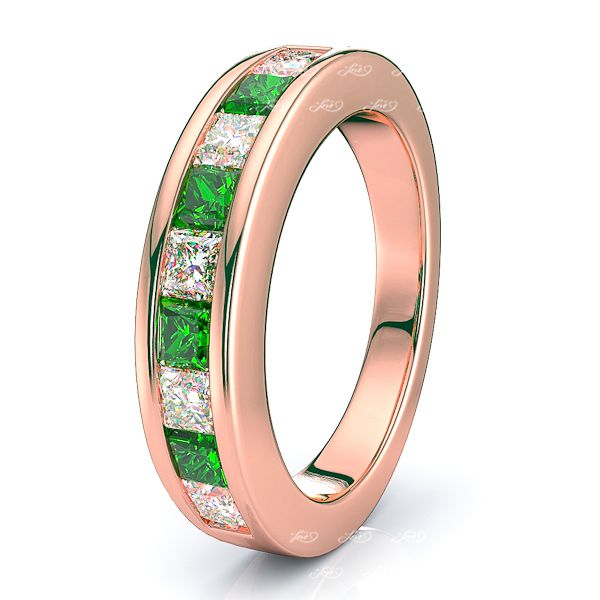 Rose Diamond and Emerald