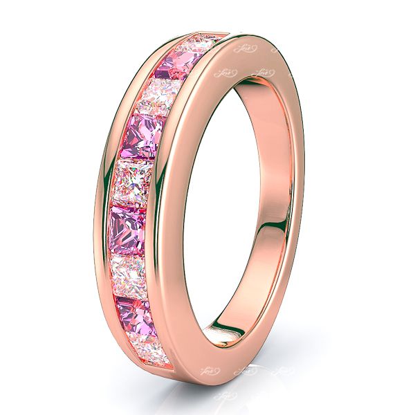 Rose Diamond and Pink Sapphire