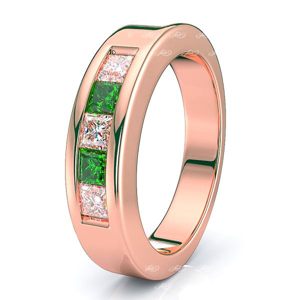 Rose Diamond and Emerald