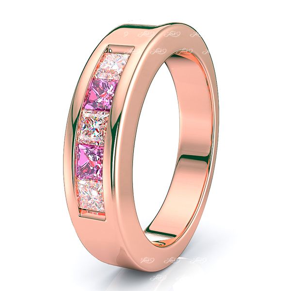Rose Diamond and Pink Sapphire
