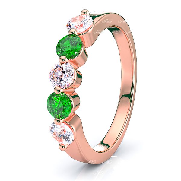 Rose Diamond and Emerald