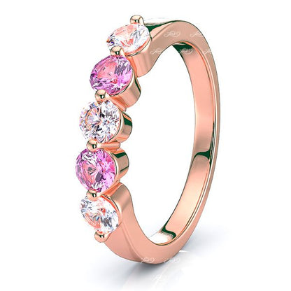 Rose Diamond and Pink Sapphire