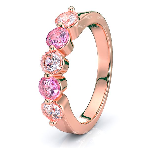 Rose Diamond and Pink Sapphire