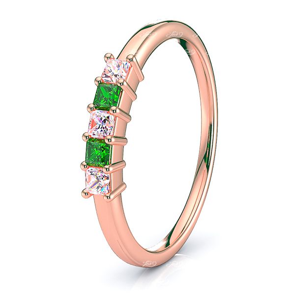 Rose Diamond and Emerald
