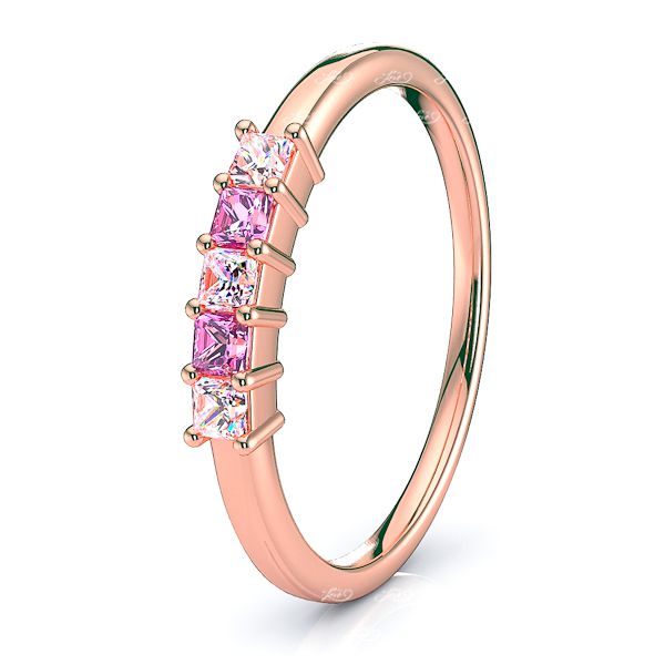 Rose Diamond and Pink Sapphire