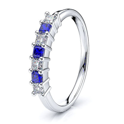 White Diamond and Blue Sapphire