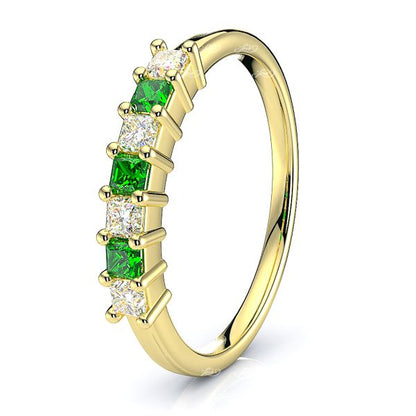 Yellow Diamond and Emerald