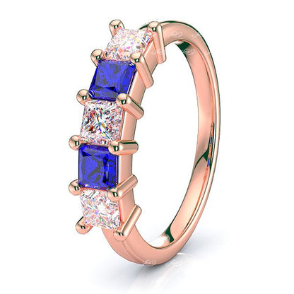 Rose Diamond and Blue Sapphire