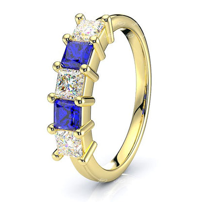 Yellow Diamond and Blue Sapphire