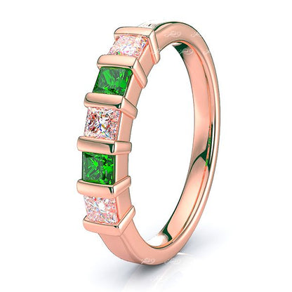 Rose Diamond and Emerald