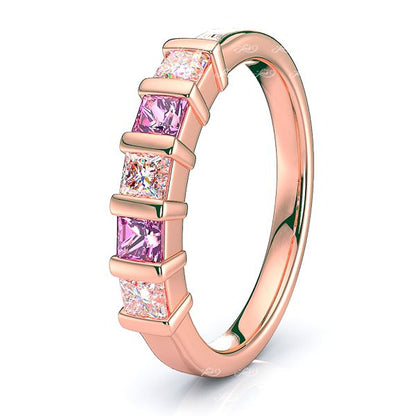 Rose Diamond and Pink Sapphire