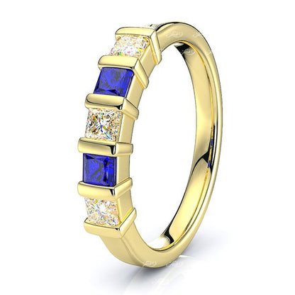 Yellow Diamond and Blue Sapphire