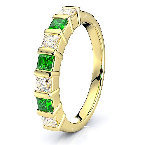 Yellow Diamond and Emerald